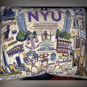 Cat Studio New York University (NYU) pillow.